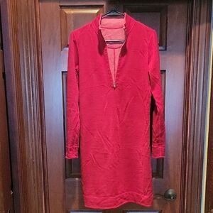 Tommy Bahama Long Sleeve Red Dress, Reversible 😉